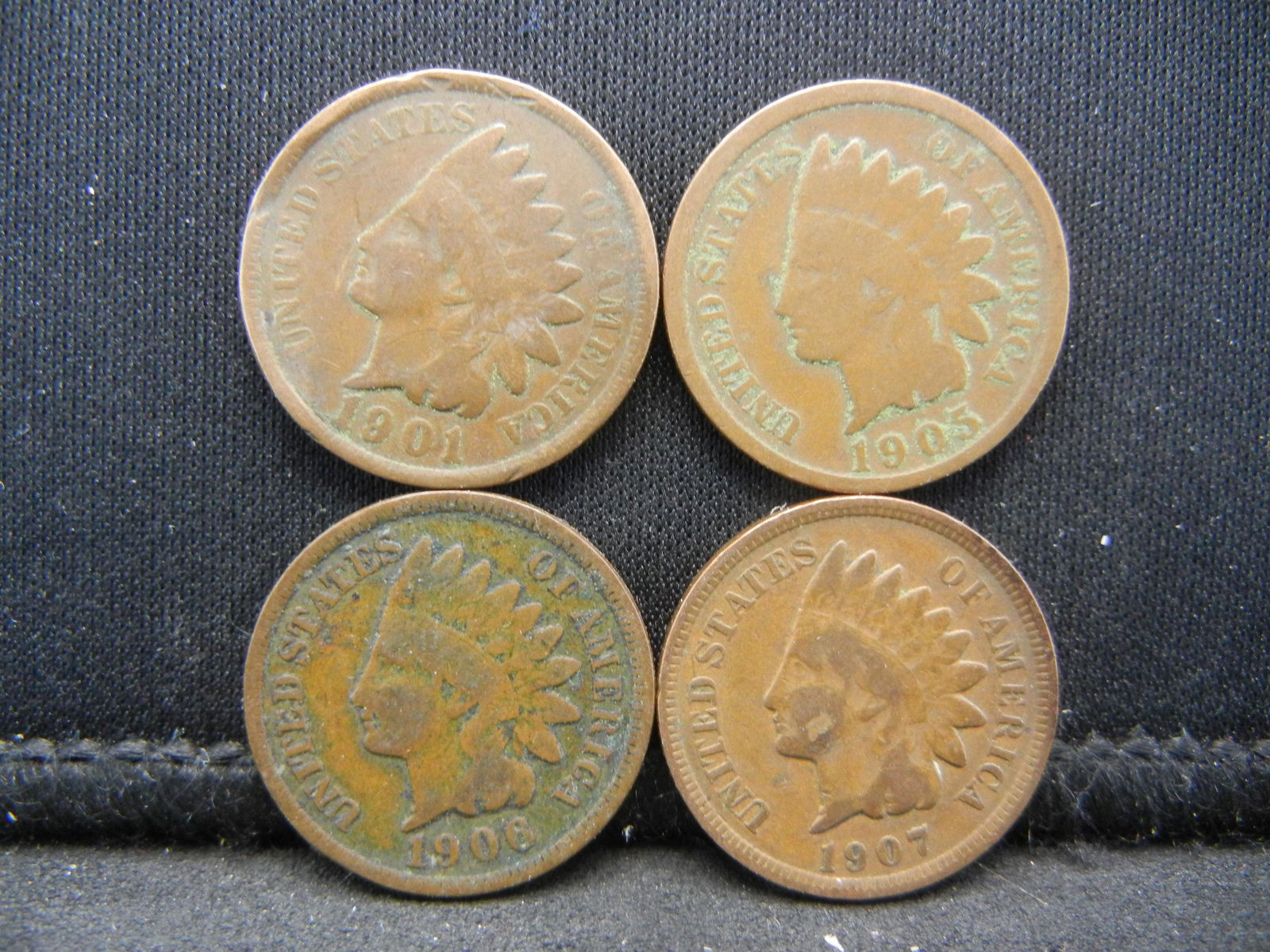 1901, 05, 06, 07 Indian Head Cent (1 of 2)