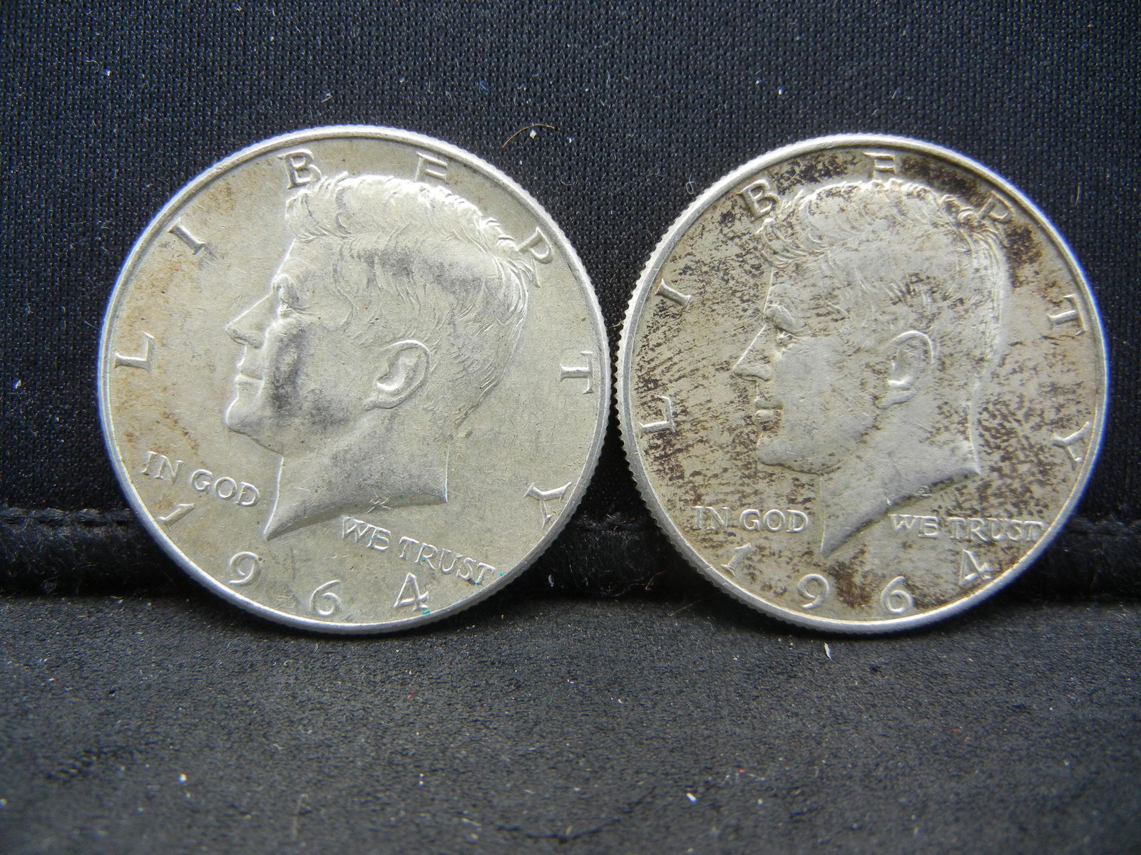 (2) 1964 90% Silver Kennedy Half Dollars (1 of 2)