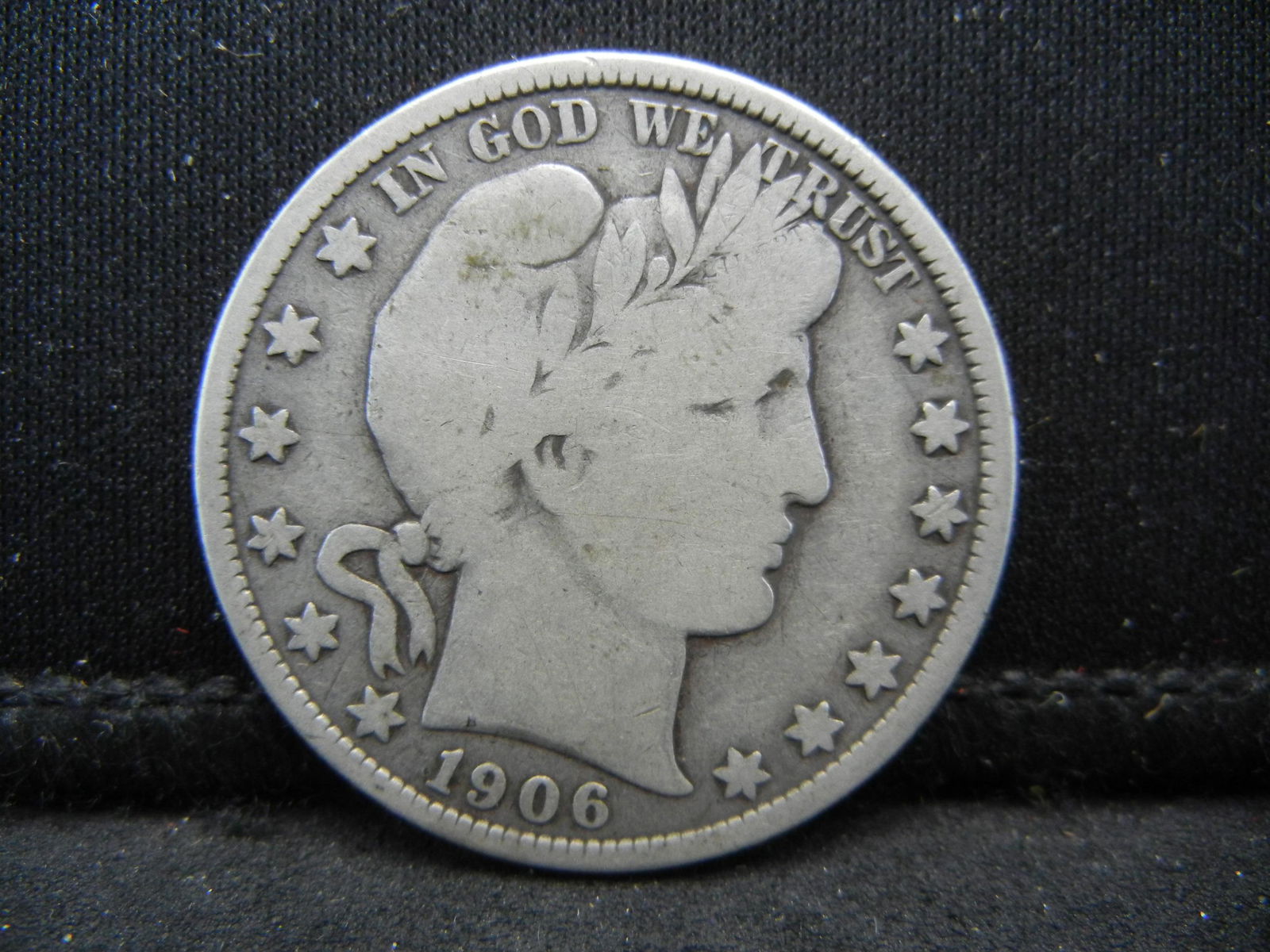 1906-S Barber Half Dollar VG+ Condition. (1 of 2)