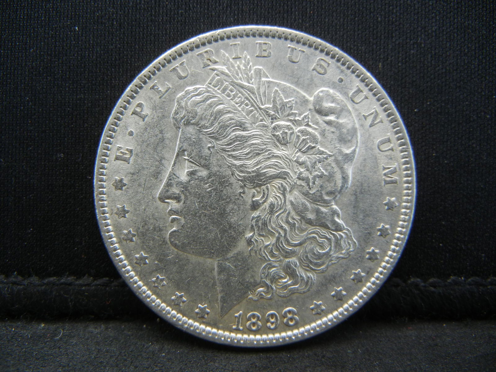 1898 MORGAN SILVER (90%) DOLLAR, UNCIRCULATED/FULL (1 of 2)