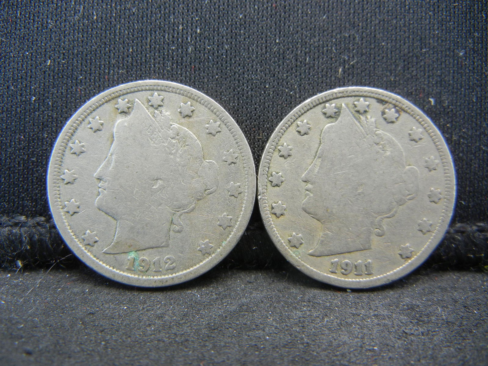 1911 1912 V-Nickels. (1 of 2)