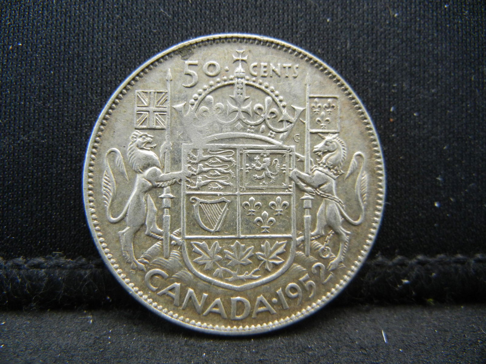 1952 Canadian Half Dollar 80% Silver (1 of 2)