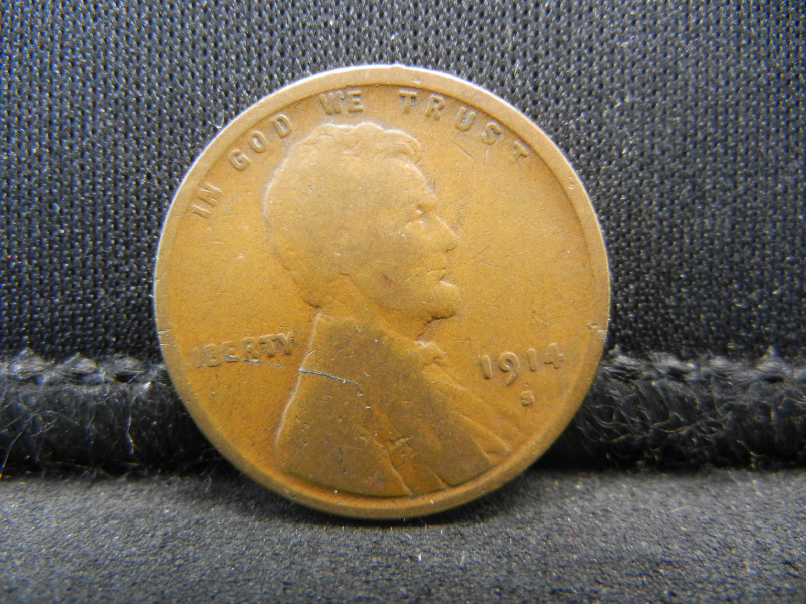 1914 S Lincoln Cent Key Date Scratched (1 of 2)