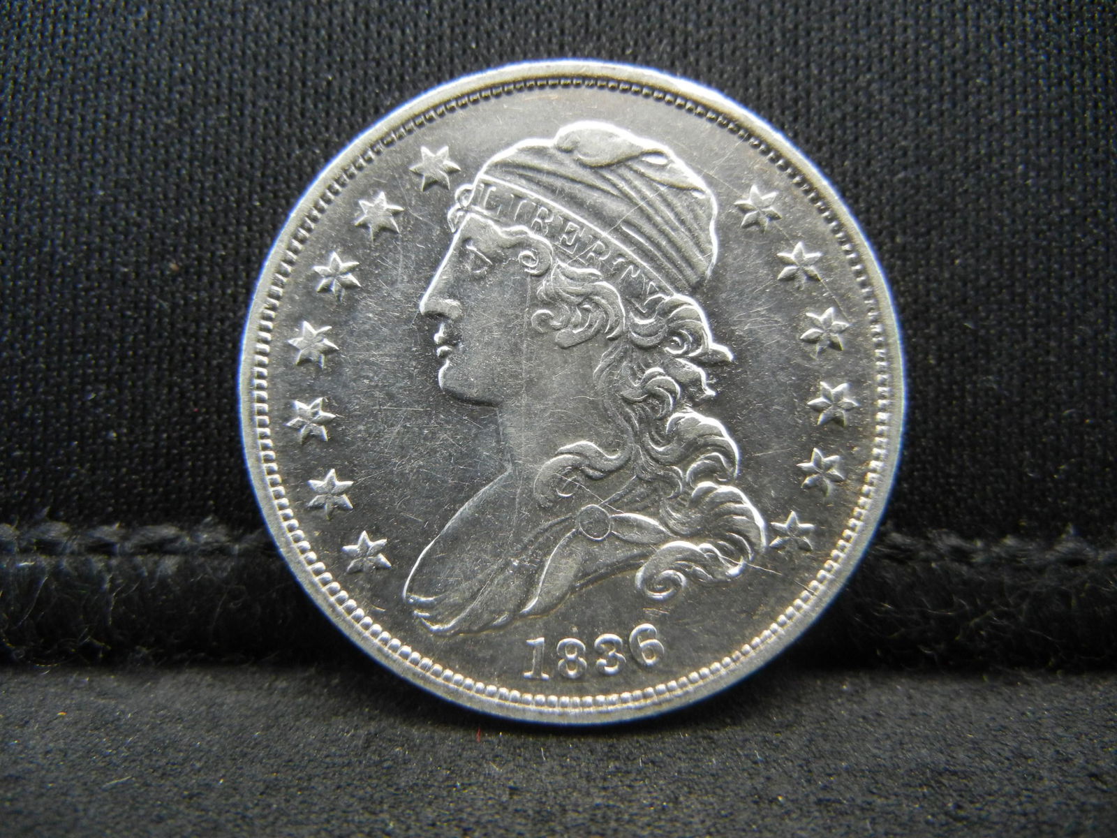 1836 Bust Quarter AU+ Flashy!! (1 of 2)