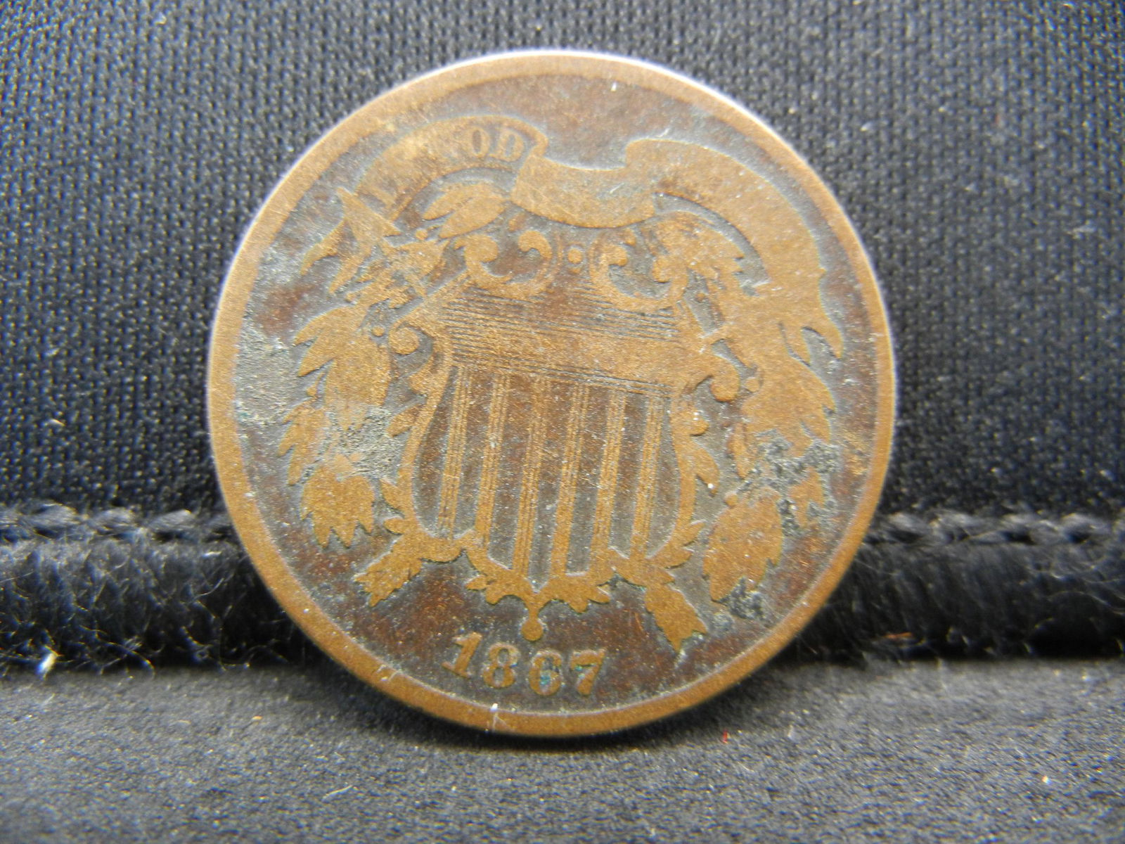 1867 Two cent Piece Nice (1 of 2)