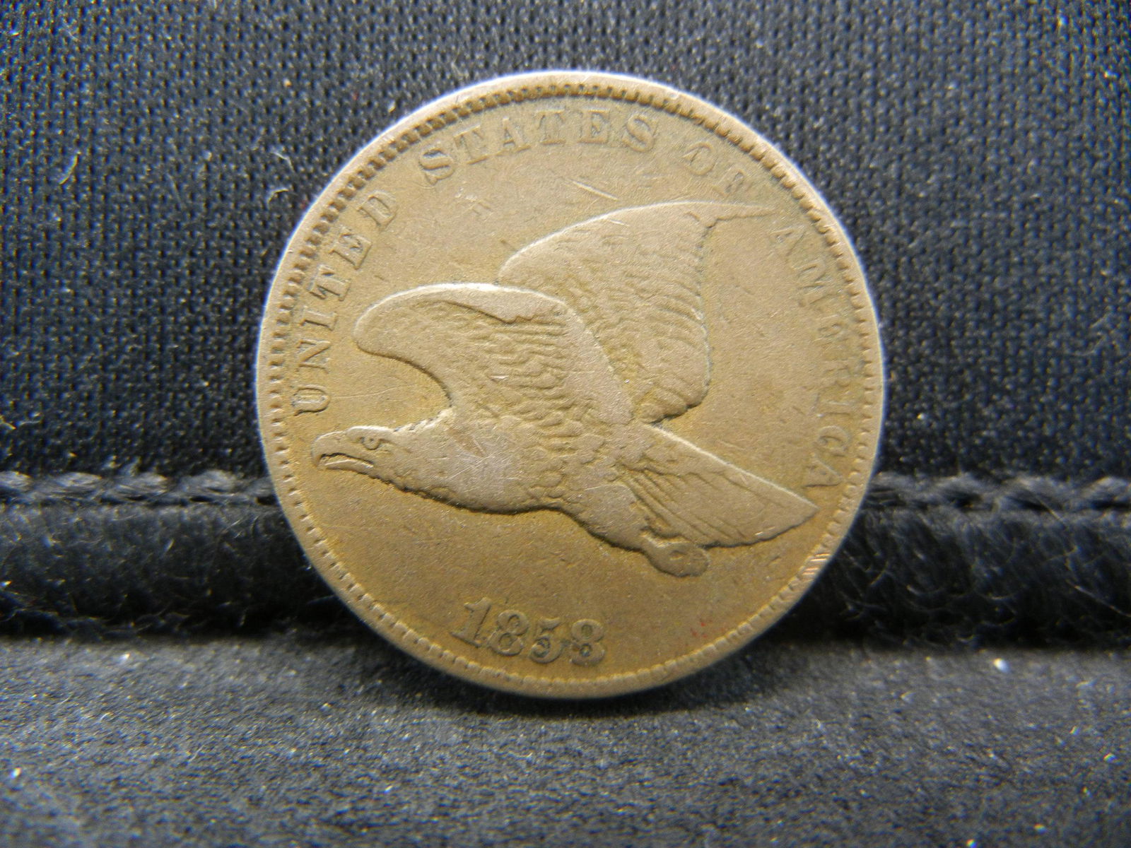 1858 Flying Eagle Cent F/Vf Nice (1 of 2)