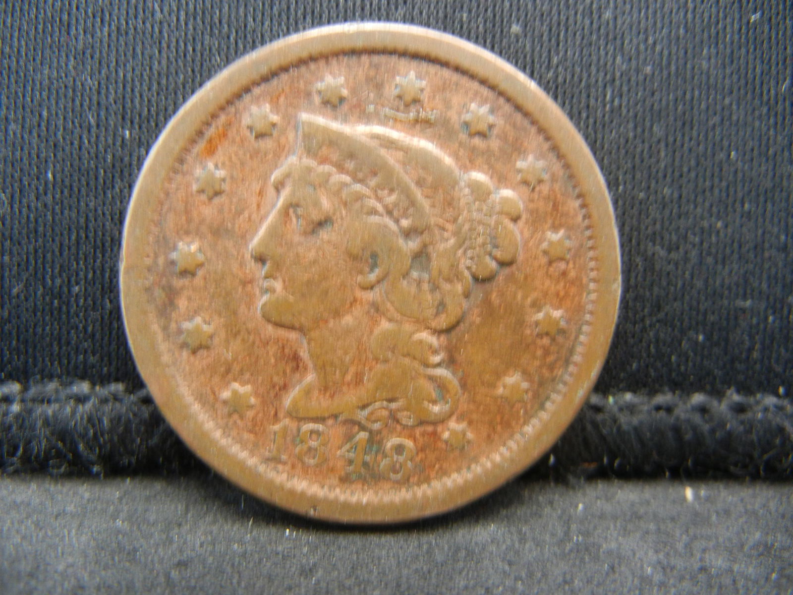 1848 Large Cent VF Details (1 of 2)