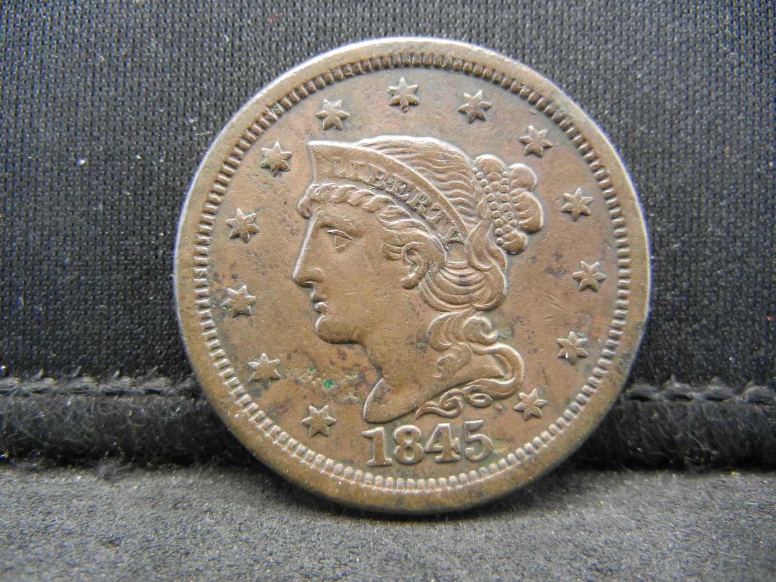 1845 Large Cent XF (1 of 2)