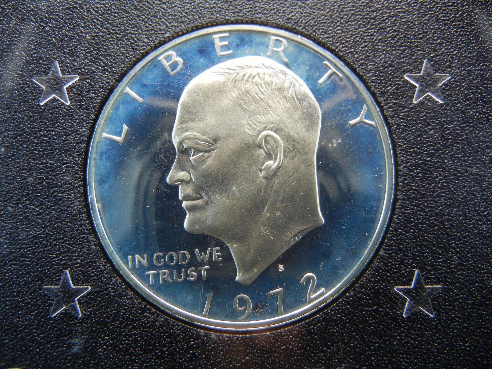 1972-S Proof Eisenhower Ike Silver Dollar w/ Original (1 of 5)