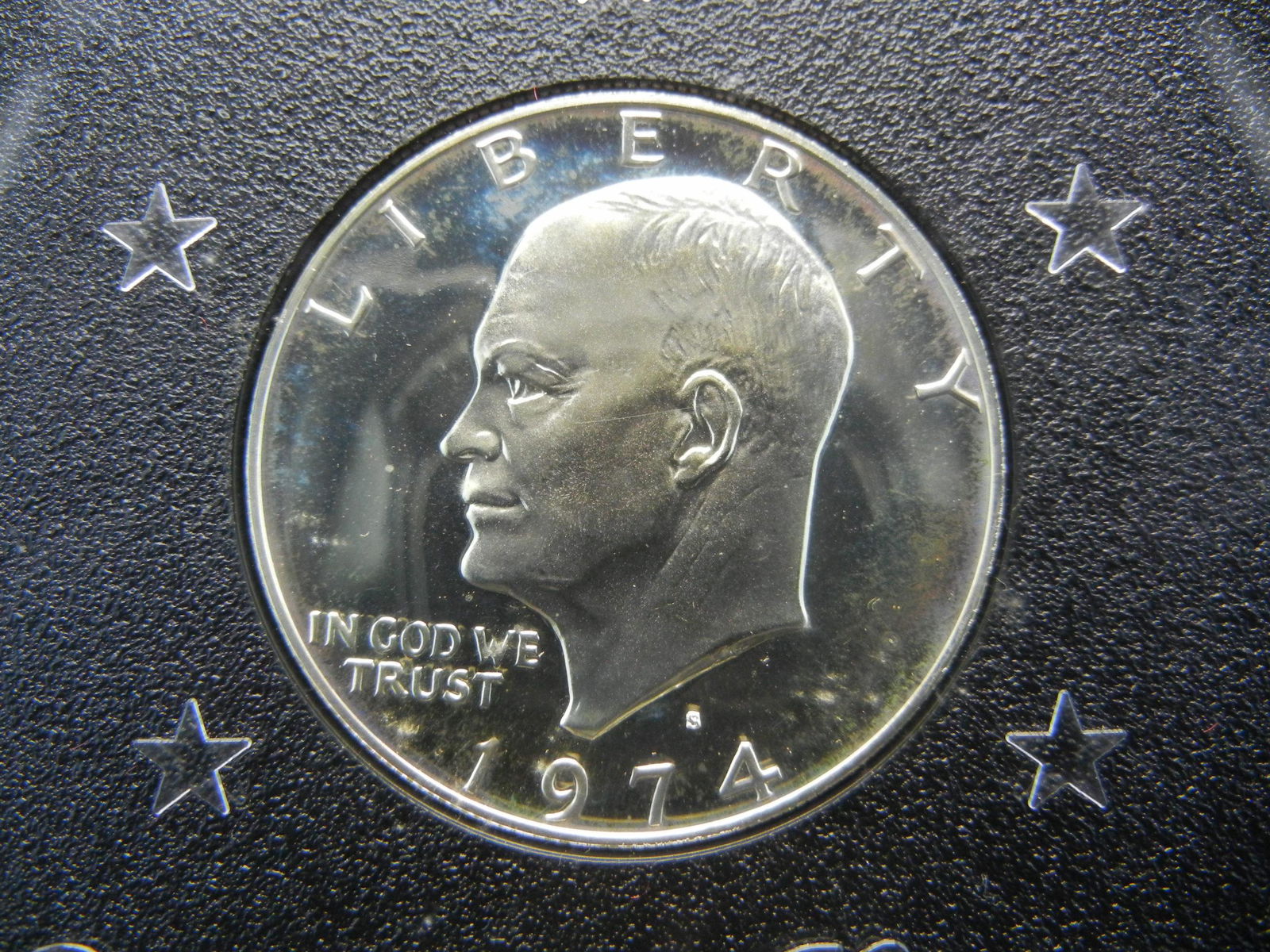 1974-S Proof Eisenhower Ike Silver Dollar w/ Original (1 of 5)