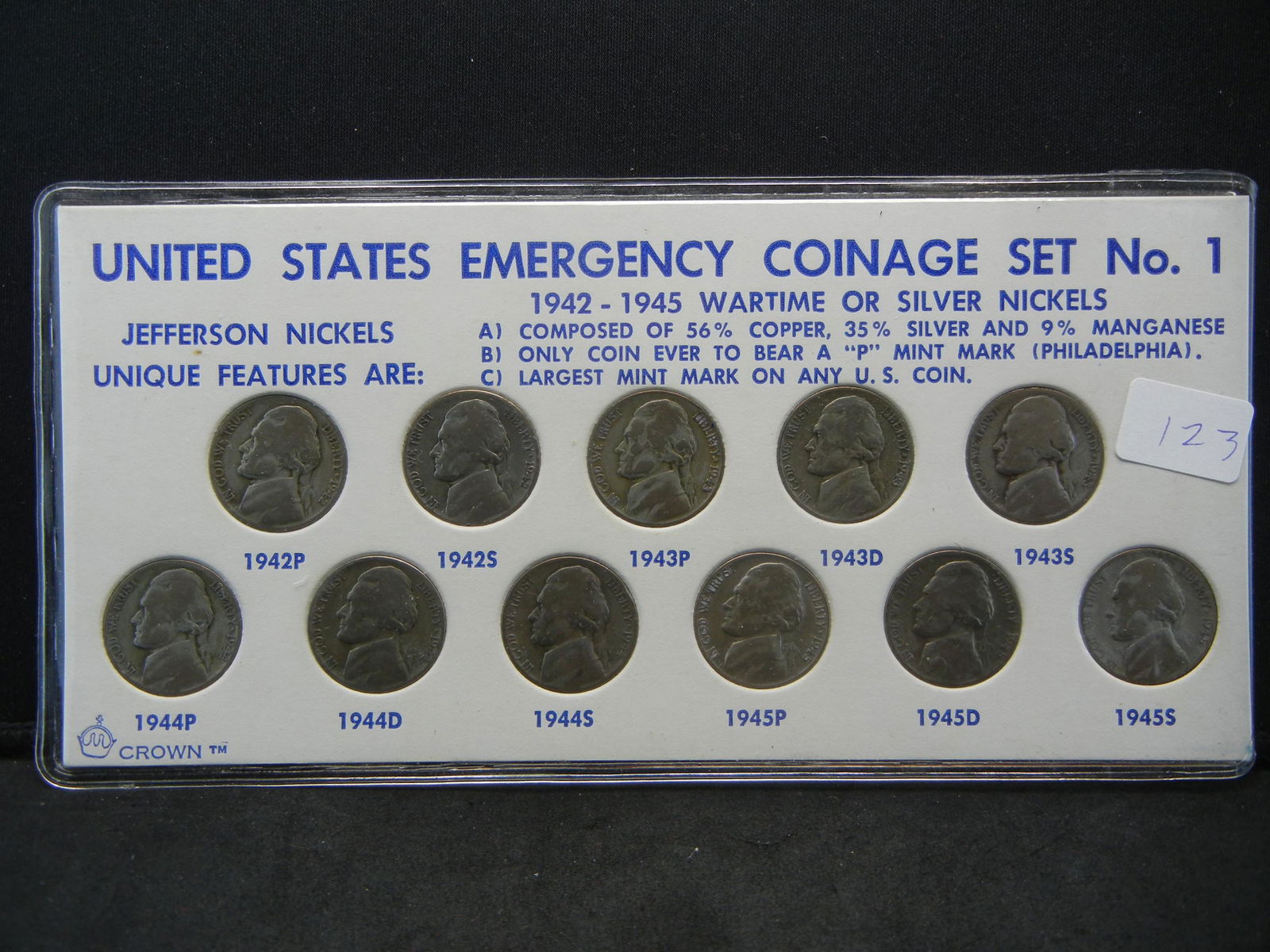 Complete Set Silver War Nickels (1 of 2)