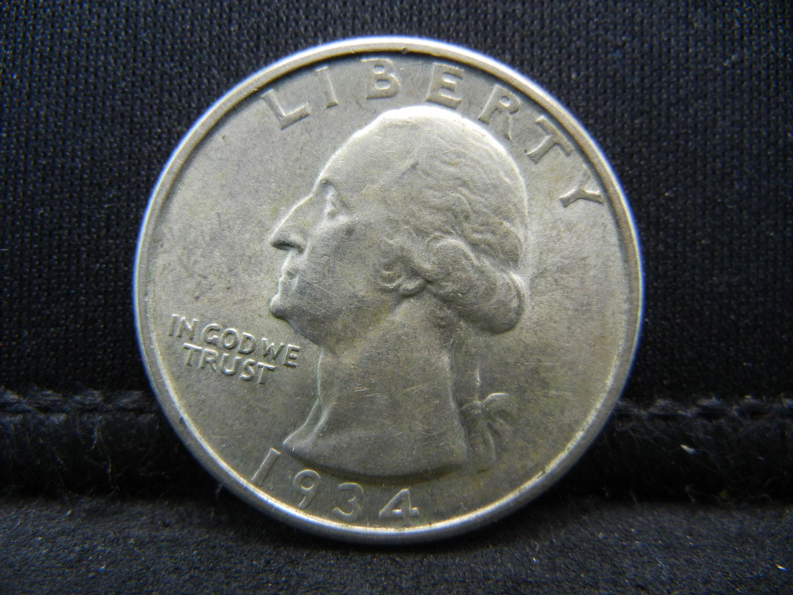 1934 Silver Washington Quarter AU/BU (1 of 2)