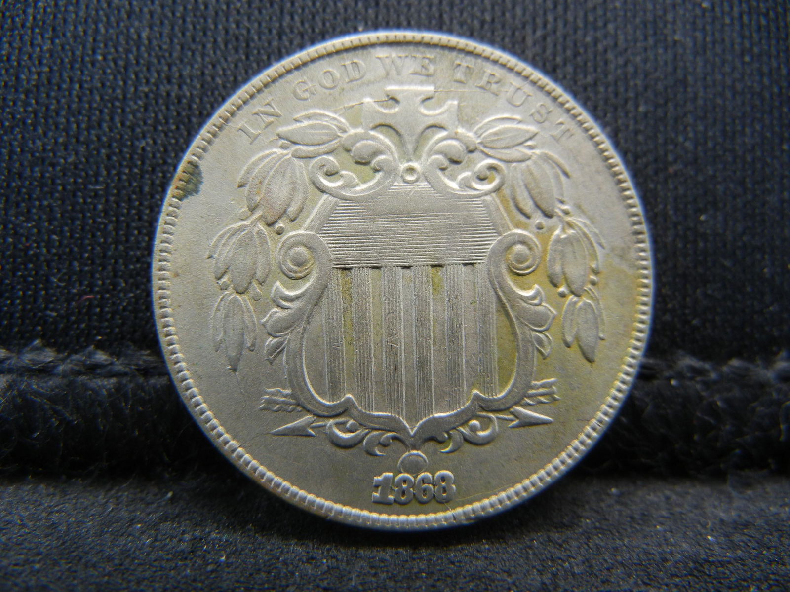 1868 Shield Nickel VF/XF (1 of 2)