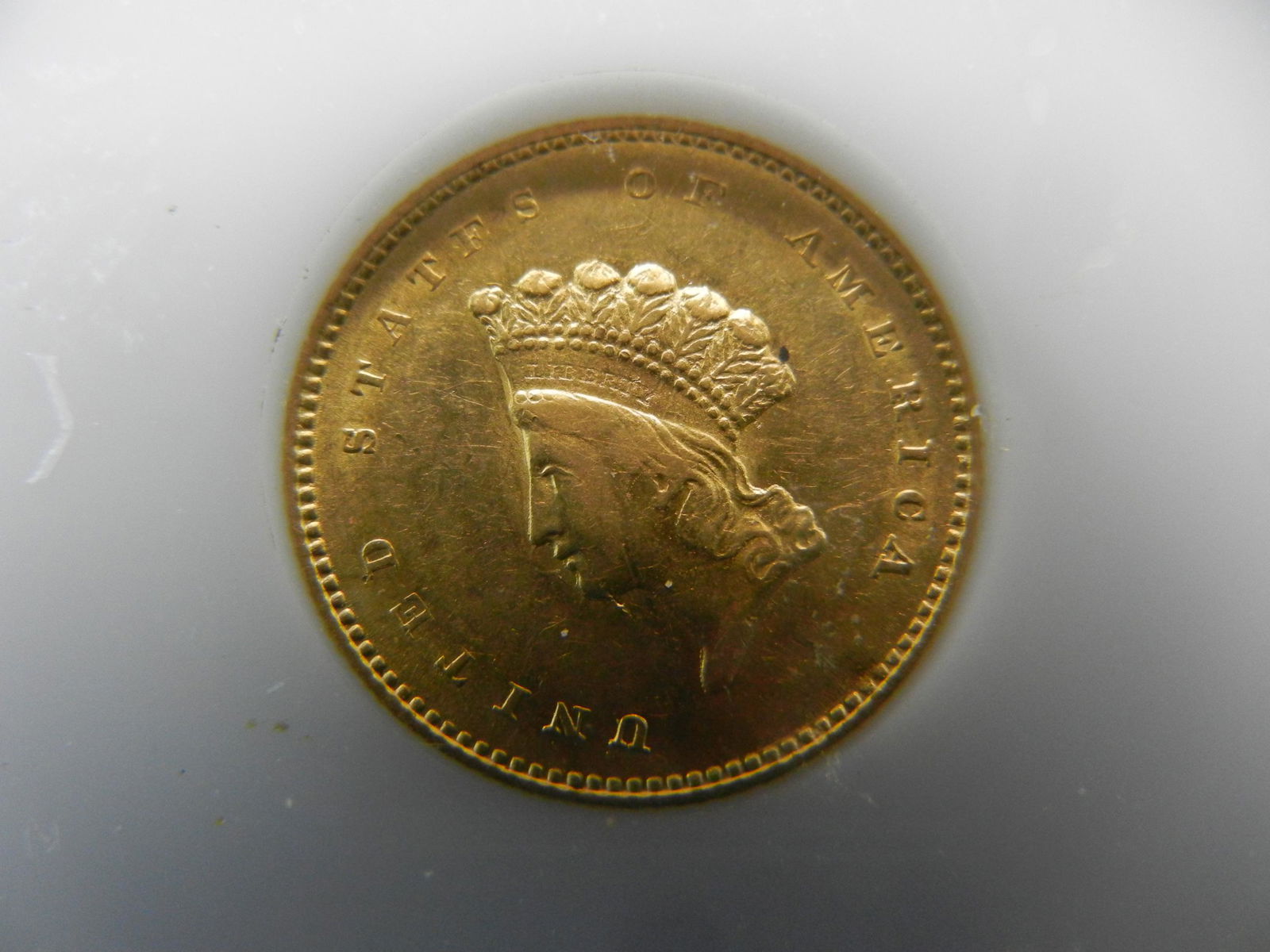 1854 $1.00 Gold CH BU+++ Super Nice and Scarce (1 of 4)