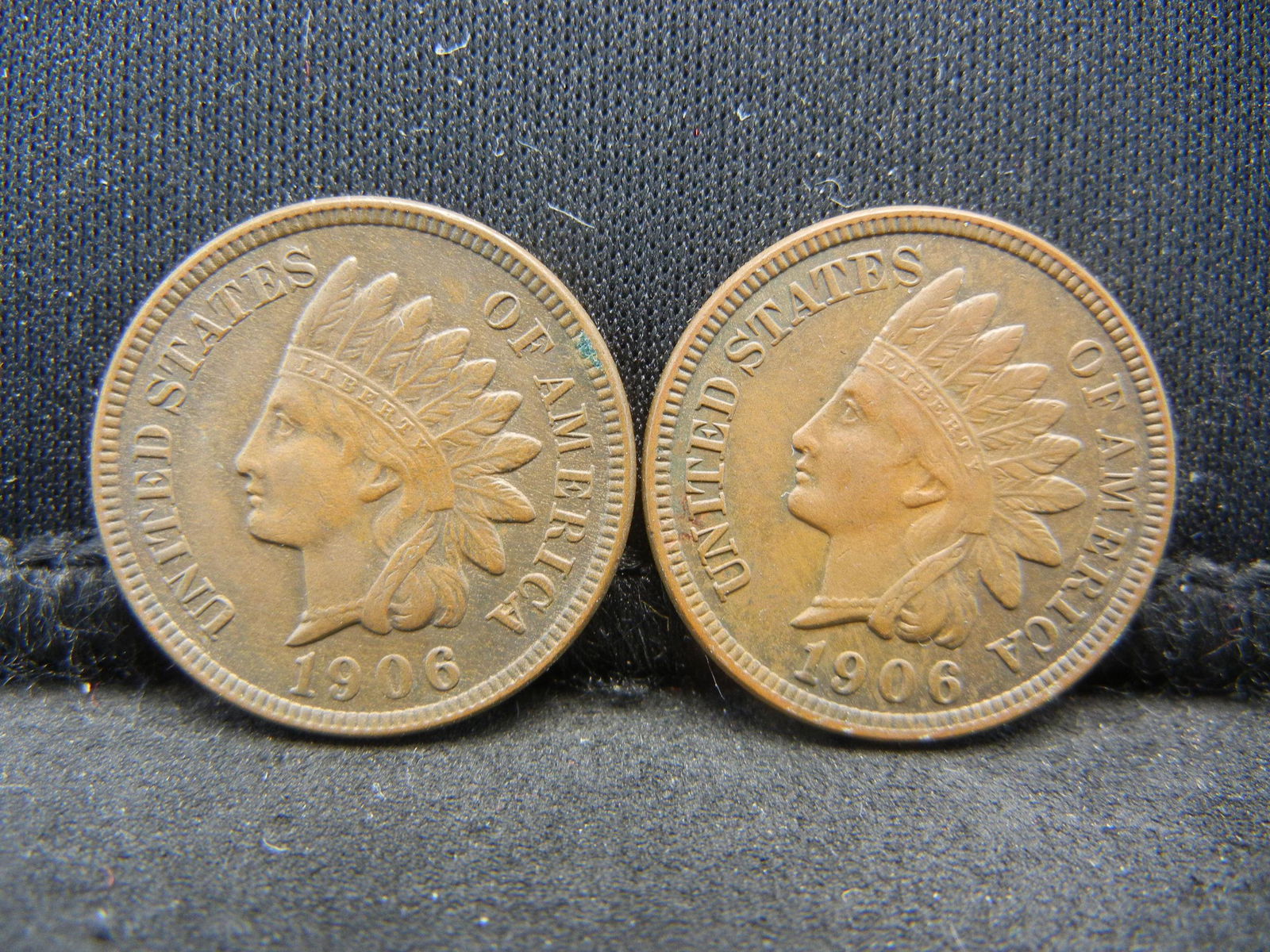 (2) 1906 Indian Cents AU Chocolate Brown (1 of 2)