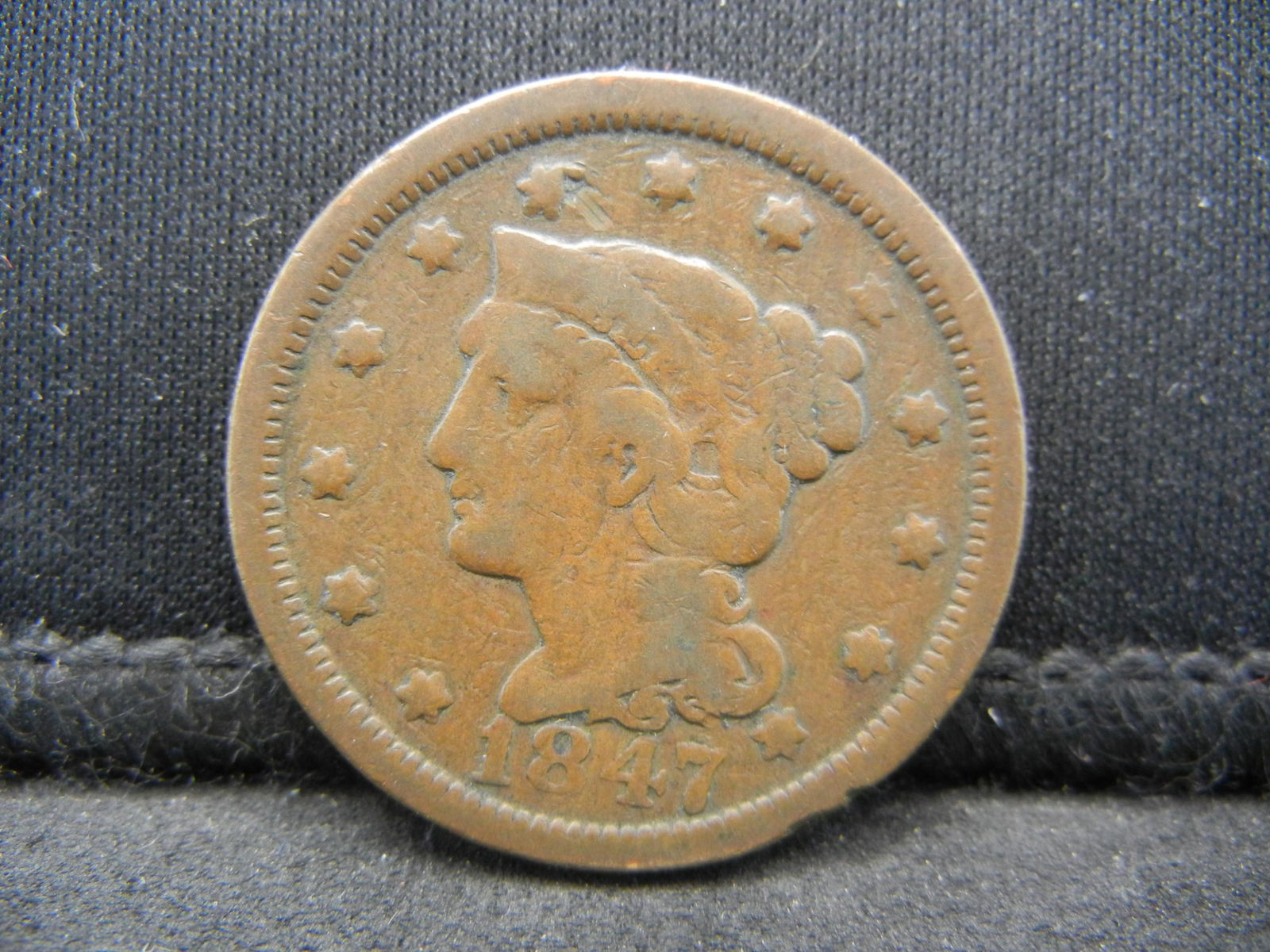 1847 Large Cent Fine (1 of 2)
