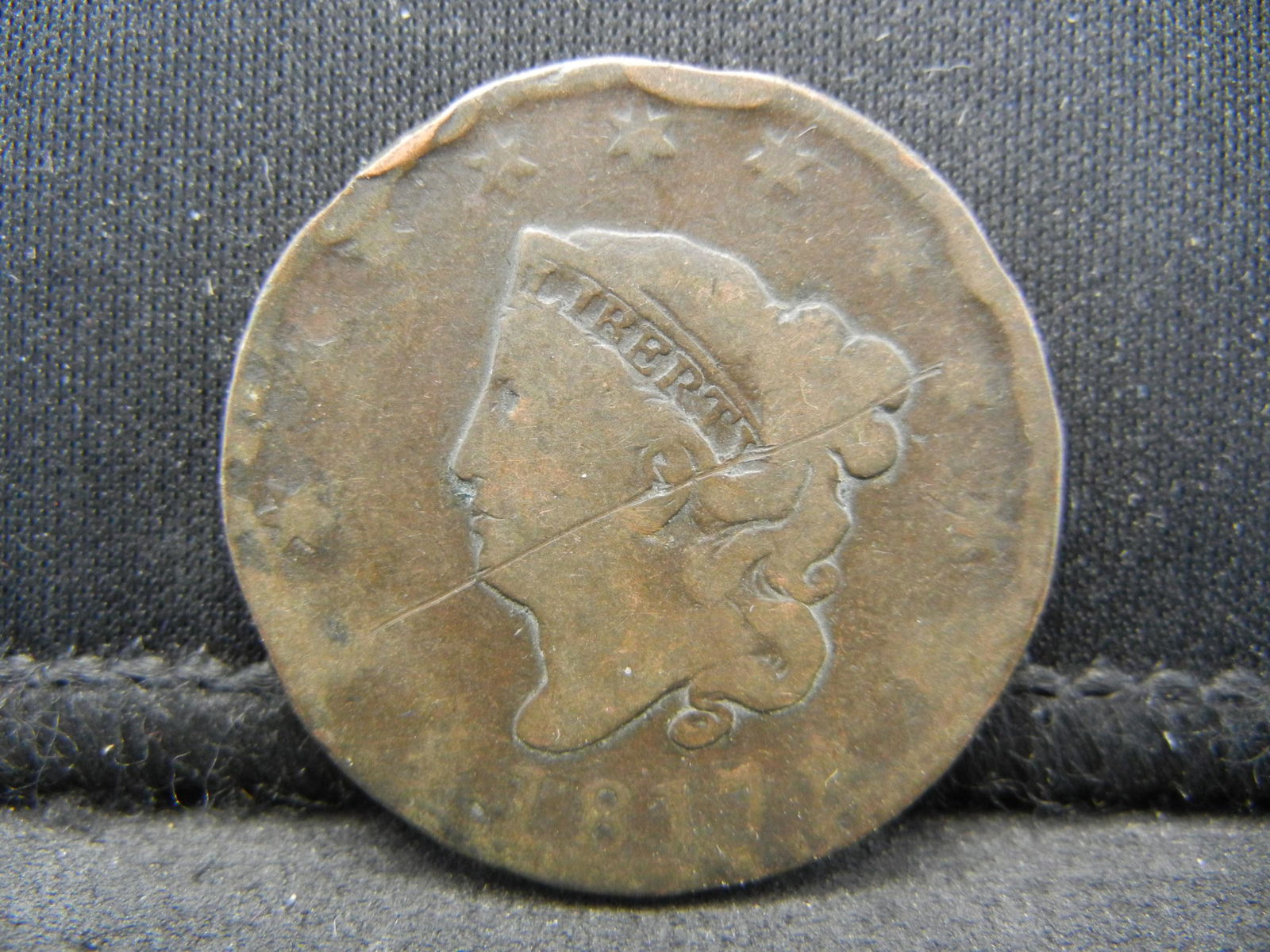 1817 Large Cent Coronet Head (1 of 2)