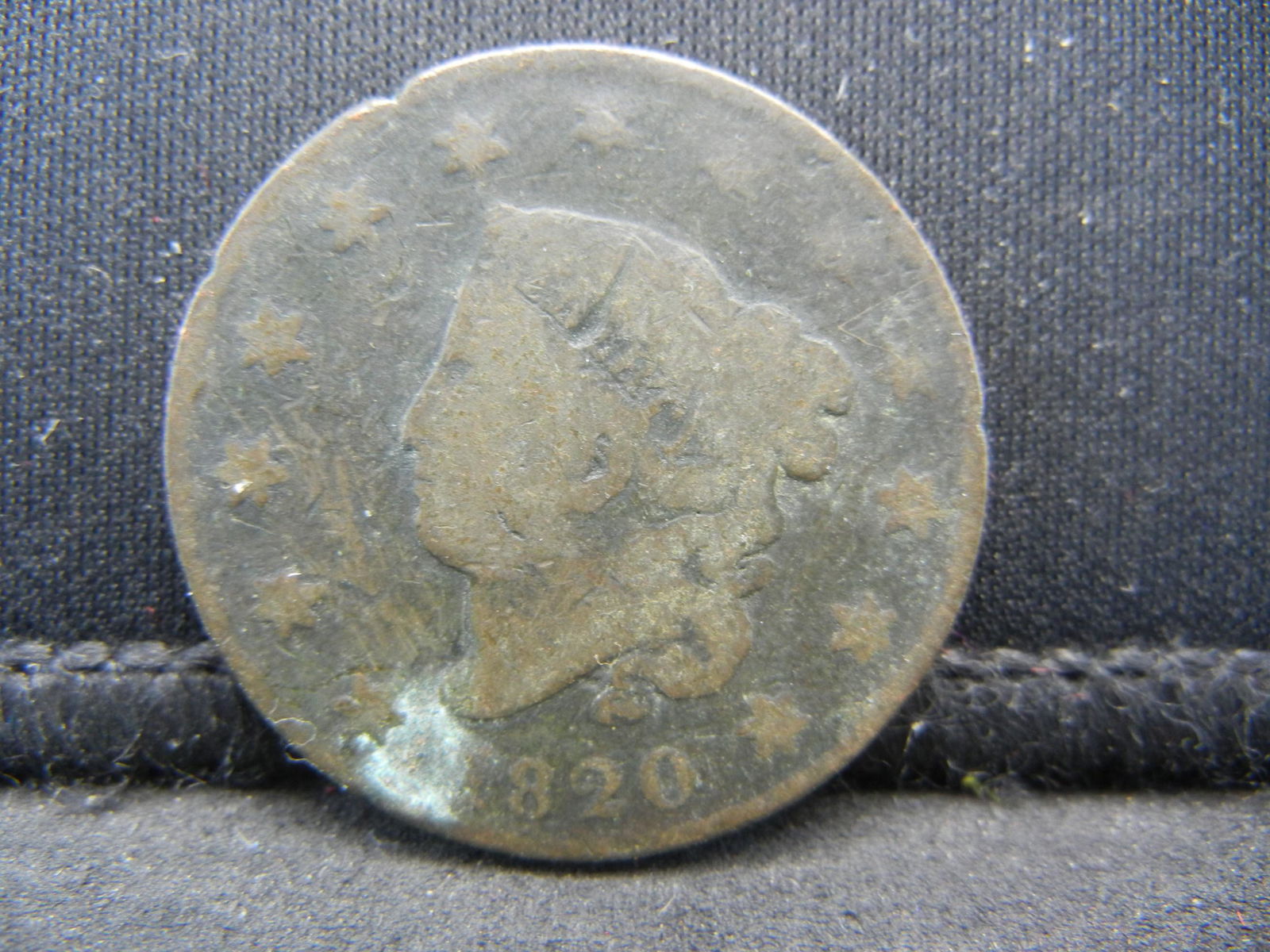 1820 Large Cent Coronet Head (1 of 2)