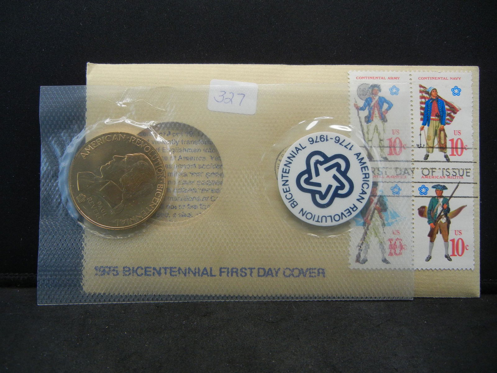 1975 Bicentennial First Day Cover w/ Medal - Complete (1 of 4)