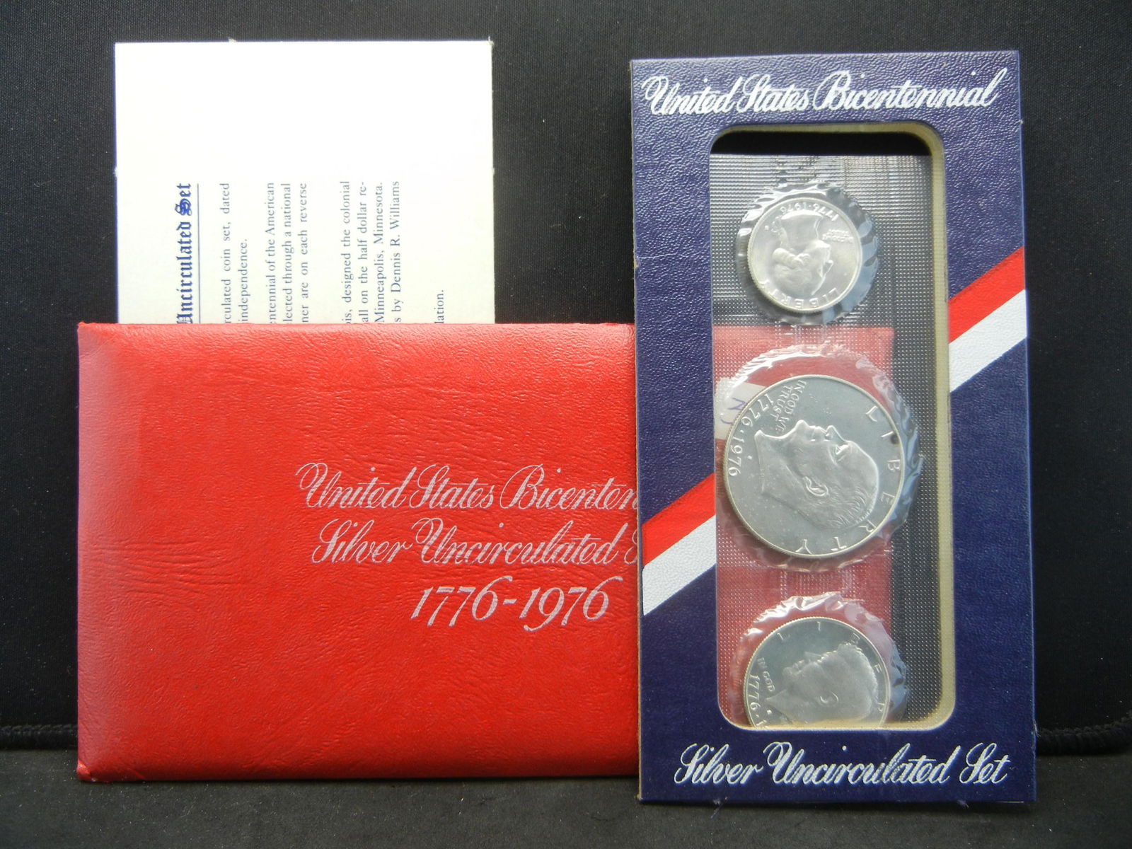 1976 3 Coin 40% Silver Uncirculated Set in Original (1 of 4)