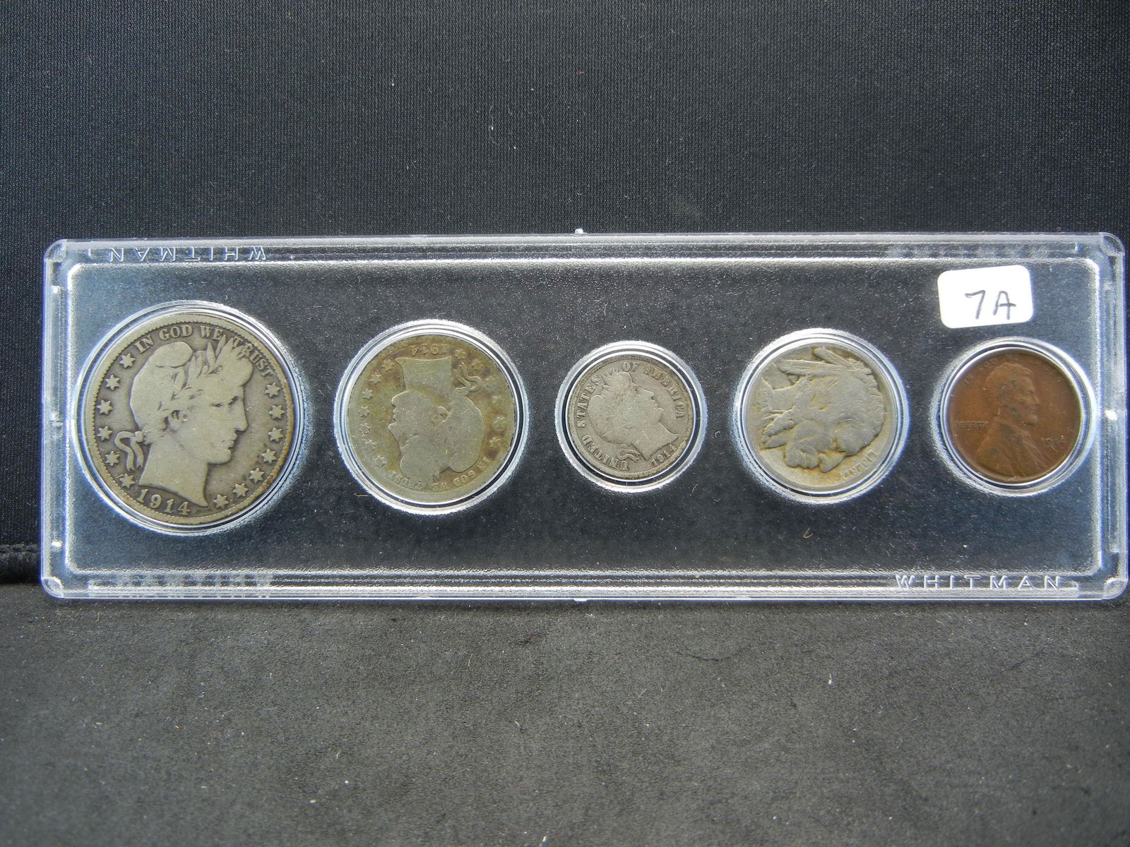 1914 Year Set.  Nice Barber coins, V Nickel, and Indian (1 of 2)