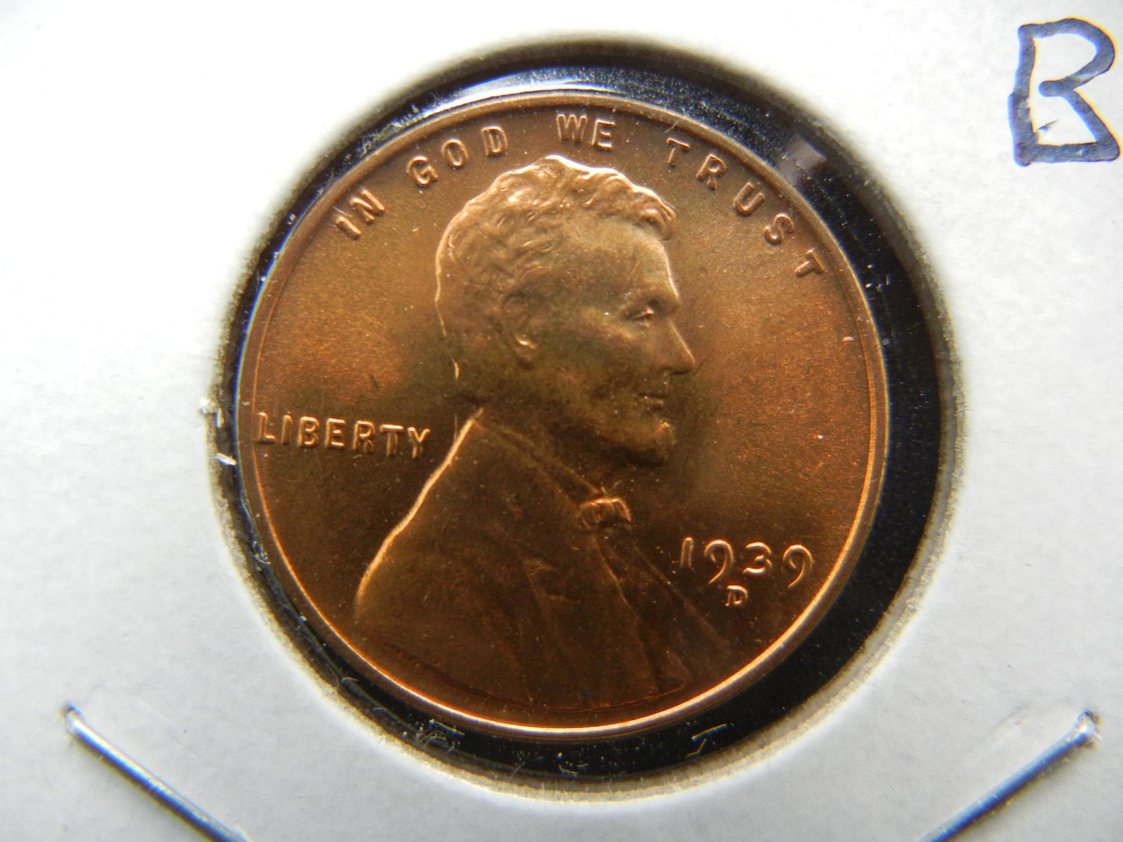 1939-D Lincoln Cent.  GEM Red Brilliant (1 of 3)