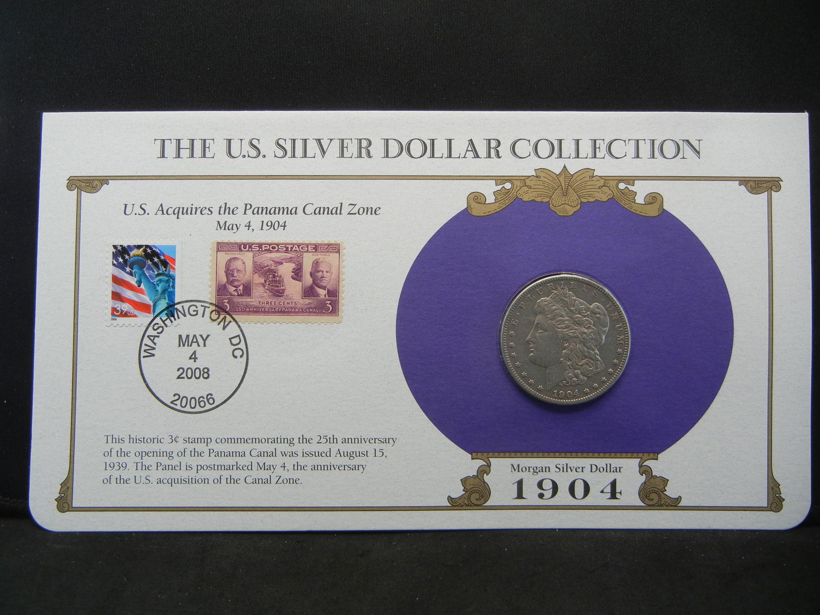 1904 Morgan Dollar in Postal Commemorative Society (1 of 5)