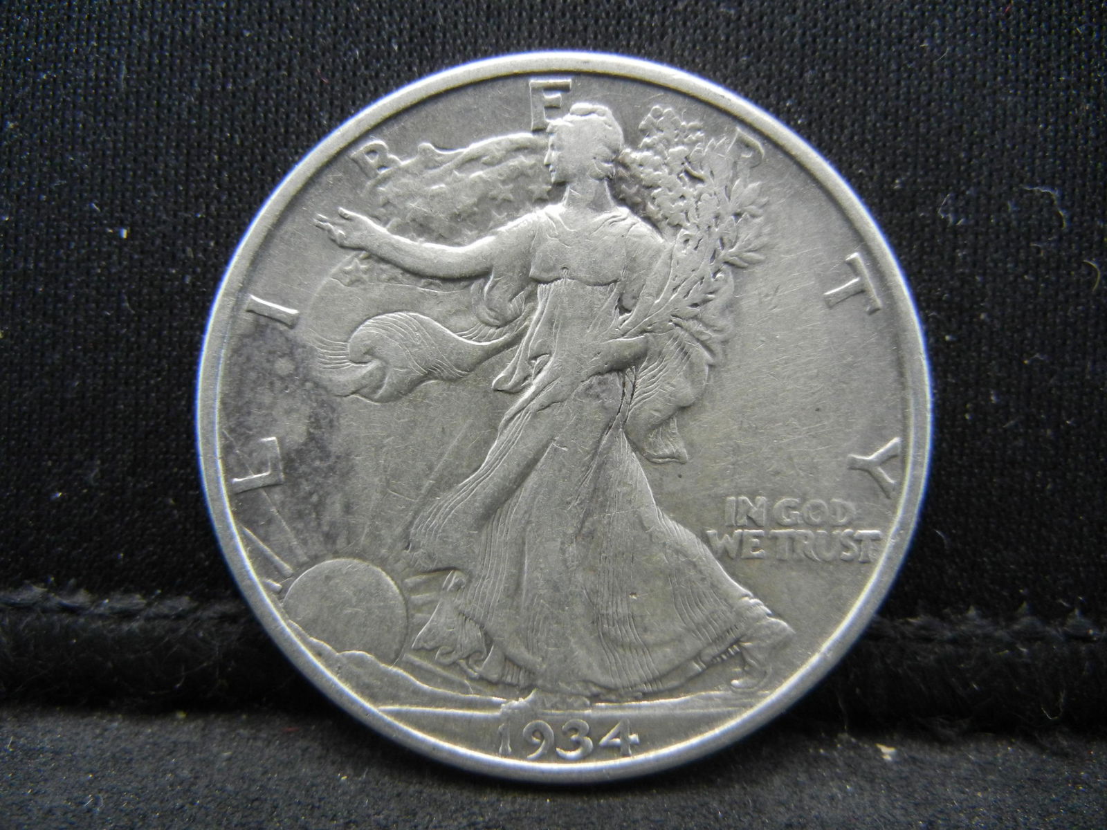 1934-D Walking Liberty Half Dollar, High Grade. (1 of 2)