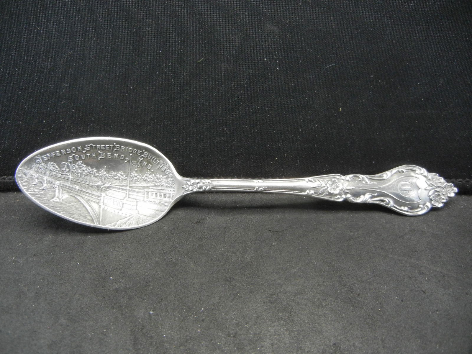 Vintage Sterling Spoon.  Jefferson St Bridge Building, (1 of 5)