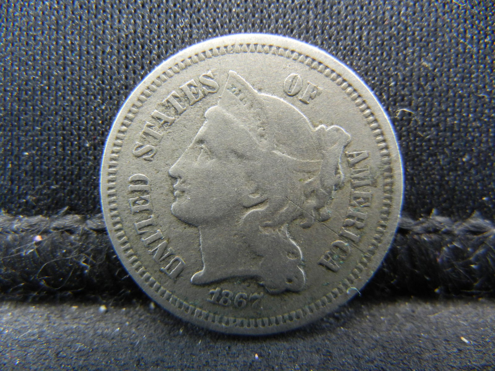 1867 3 Cent Nickel. (1 of 2)