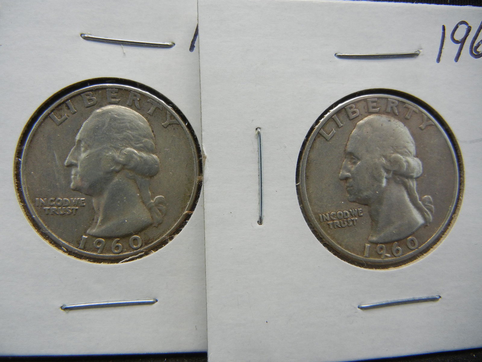 1960  PD Silver Washington Quarters (1 of 3)