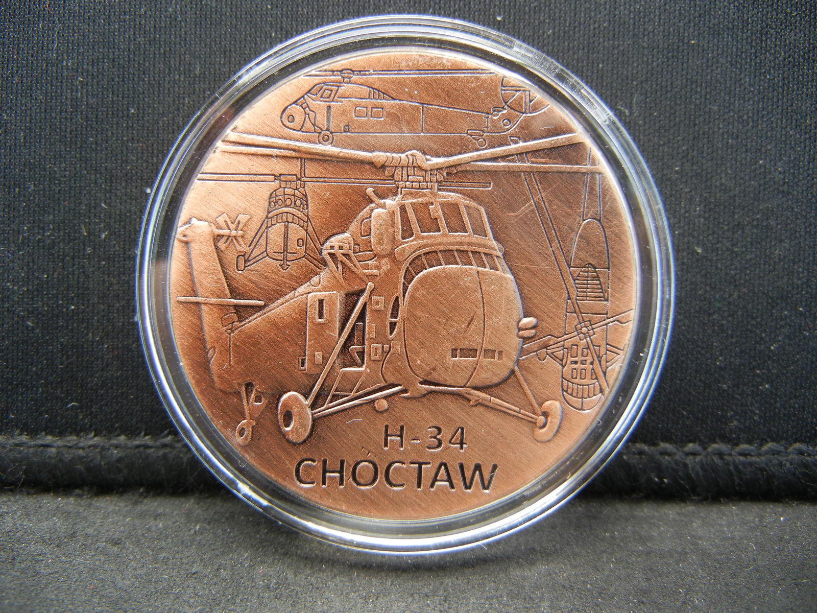 (US ARMY/H-34 CHOCTAW), COPPER, PROOF, Encapsulated For (1 of 2)