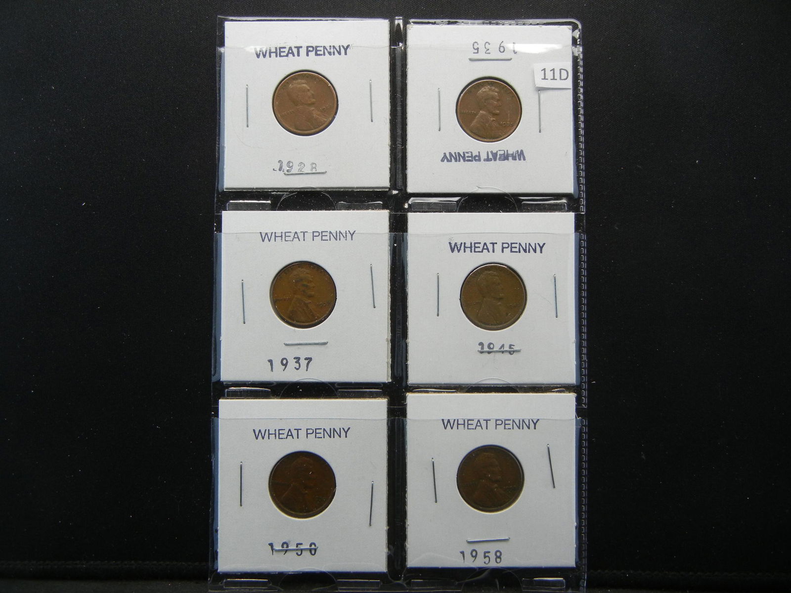 (6) Lincoln Wheat Cents Mixed Dates (1 of 5)