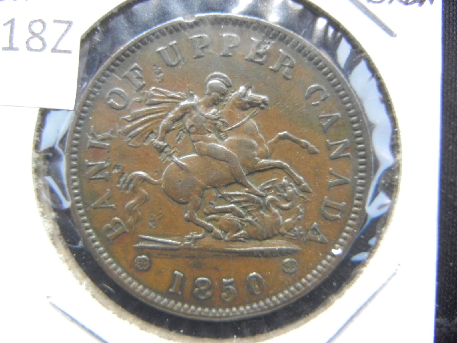 1850 Bank of Upper Canada, 1 Cent (1 of 3)