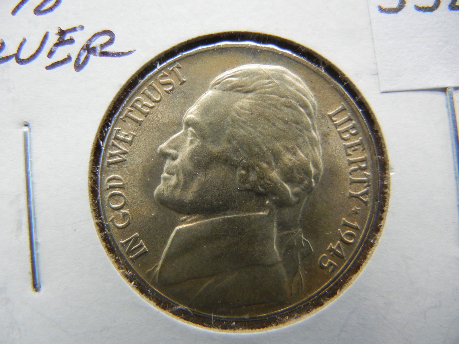 1945 D Silver Wartime Jefferson Nickel 35% Silver Very (1 of 3)