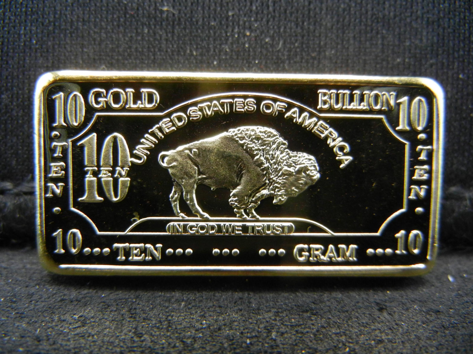 CLAD 100 Mills .999 Gold CLAD 10 Gram: CLAD 100 Mills .999 Gold CLAD 10 Gram
