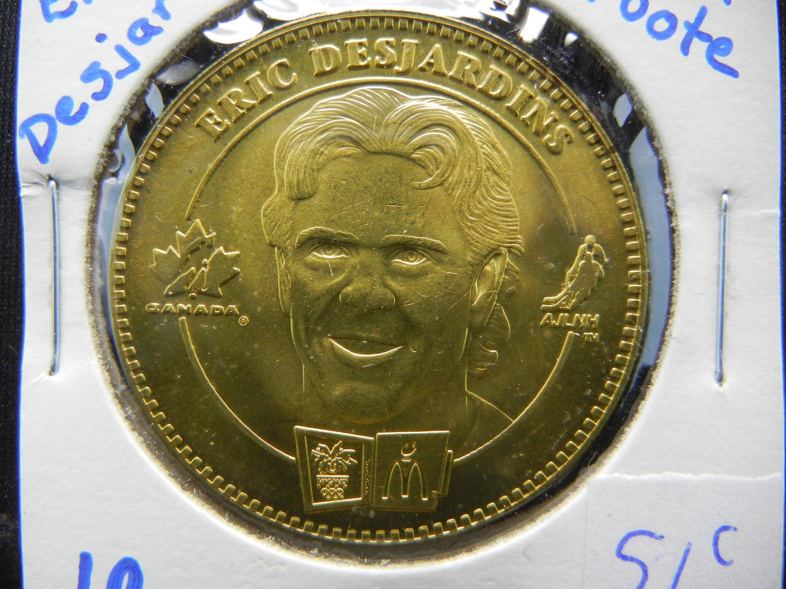 CANADA, 2 AMAZING HOCKEY PLAYERS (ERIC DESJARDINS &: CANADA, 2 AMAZING HOCKEY PLAYERS (ERIC DESJARDINS & ADAM FOOTE), UNCIRCULATED