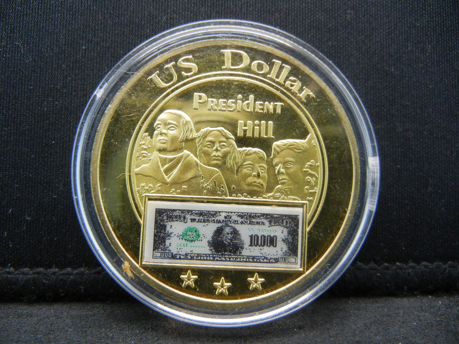 (MOUNT RUSHMORE/$10,000 BILL), PROOF, Encapsulated For (1 of 2)
