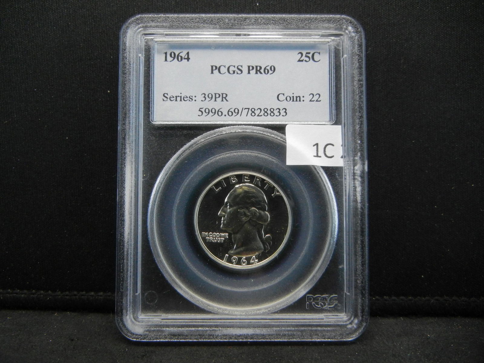 1964 Washington 25c.  PCGS PR69. (1 of 4)