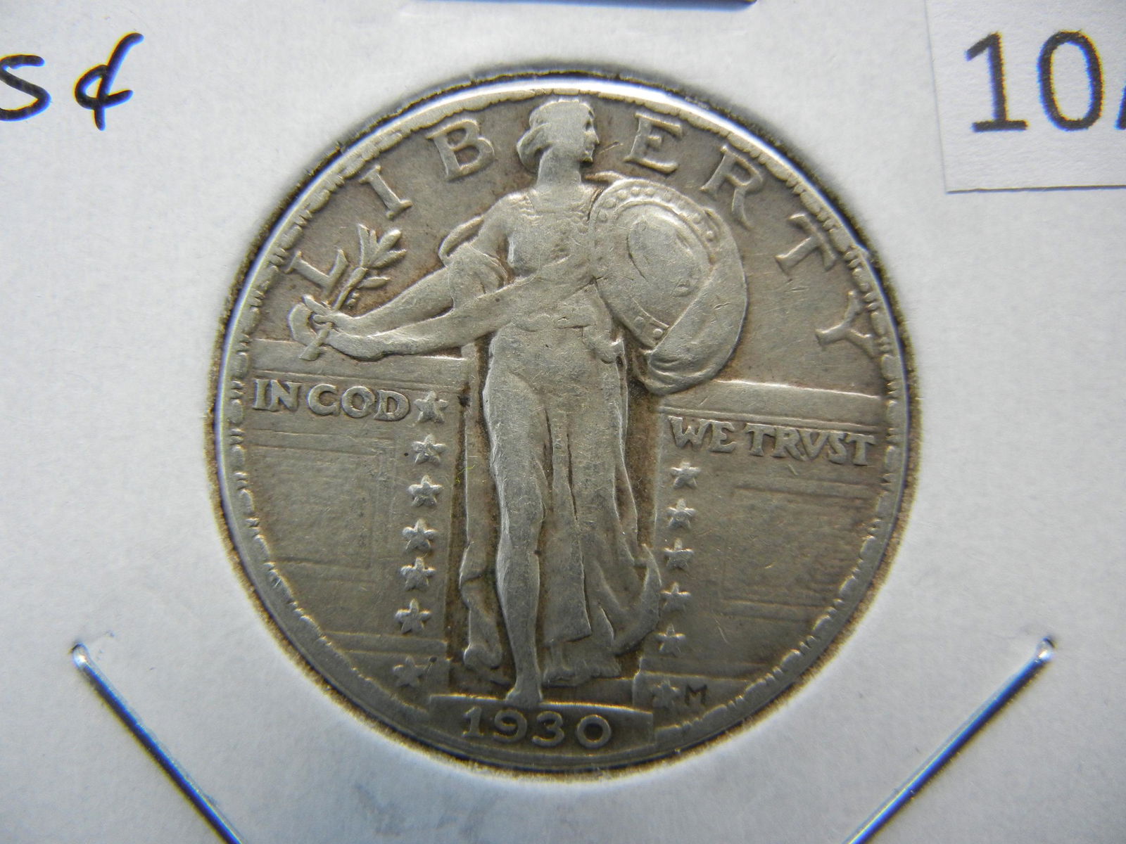 1930 Standing 25c.  XF+ (1 of 3)