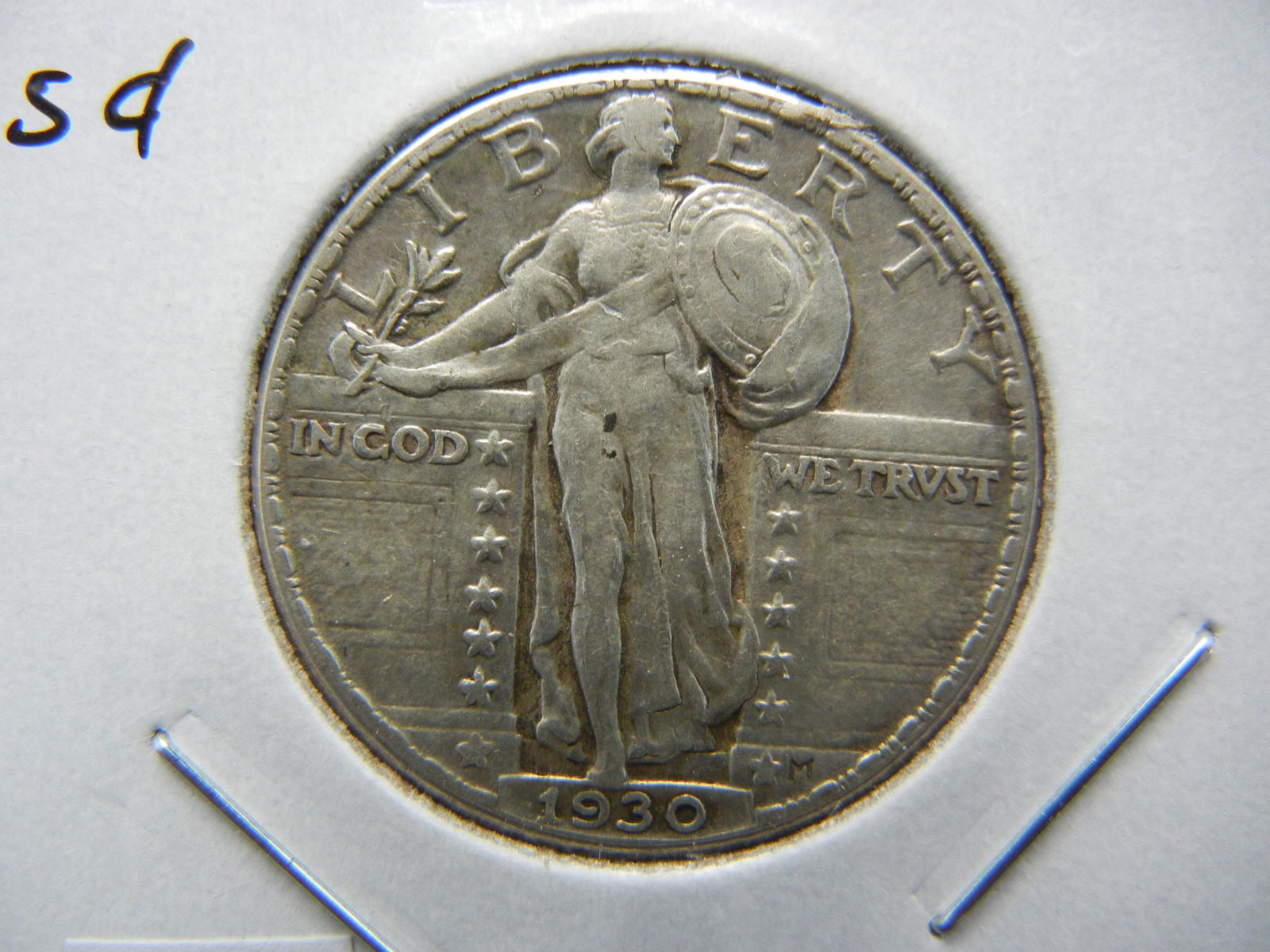 1930 Standing 25c.  XF+. (1 of 3)
