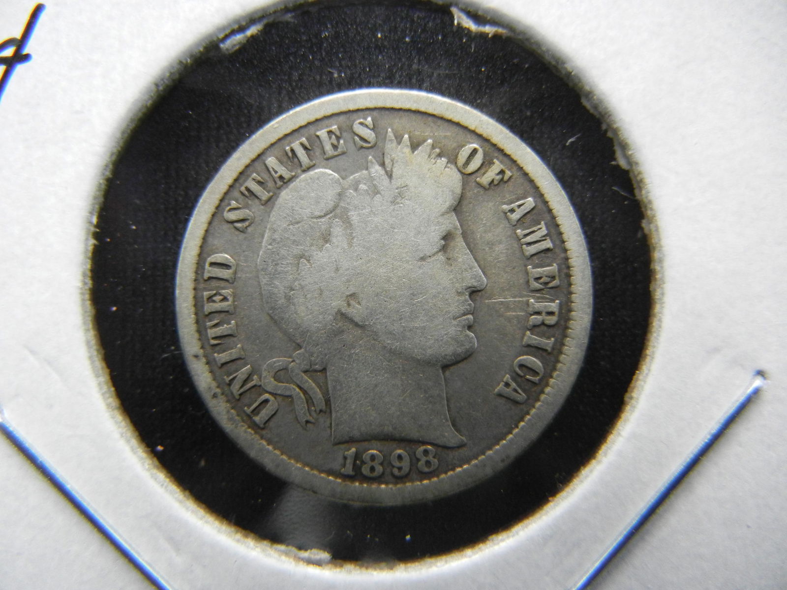1898-S Barber 10c.  Good. (1 of 3)