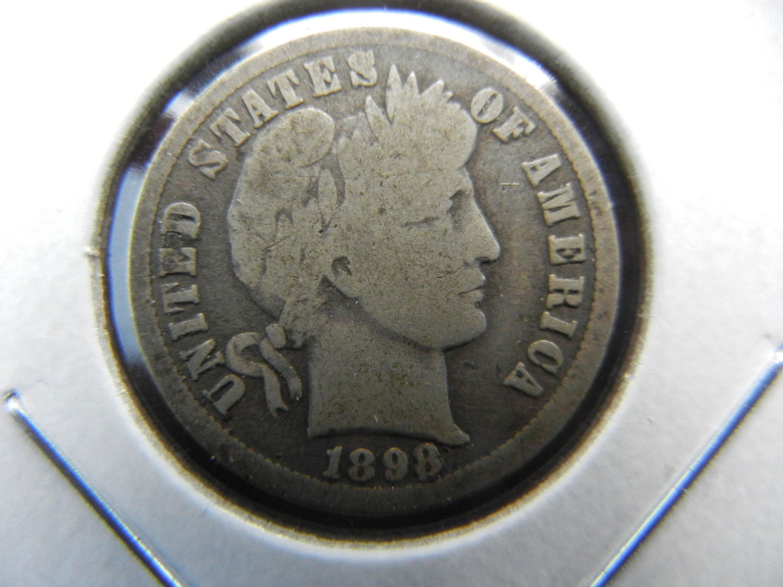 1898-O Barber 10c.  VG. (1 of 3)