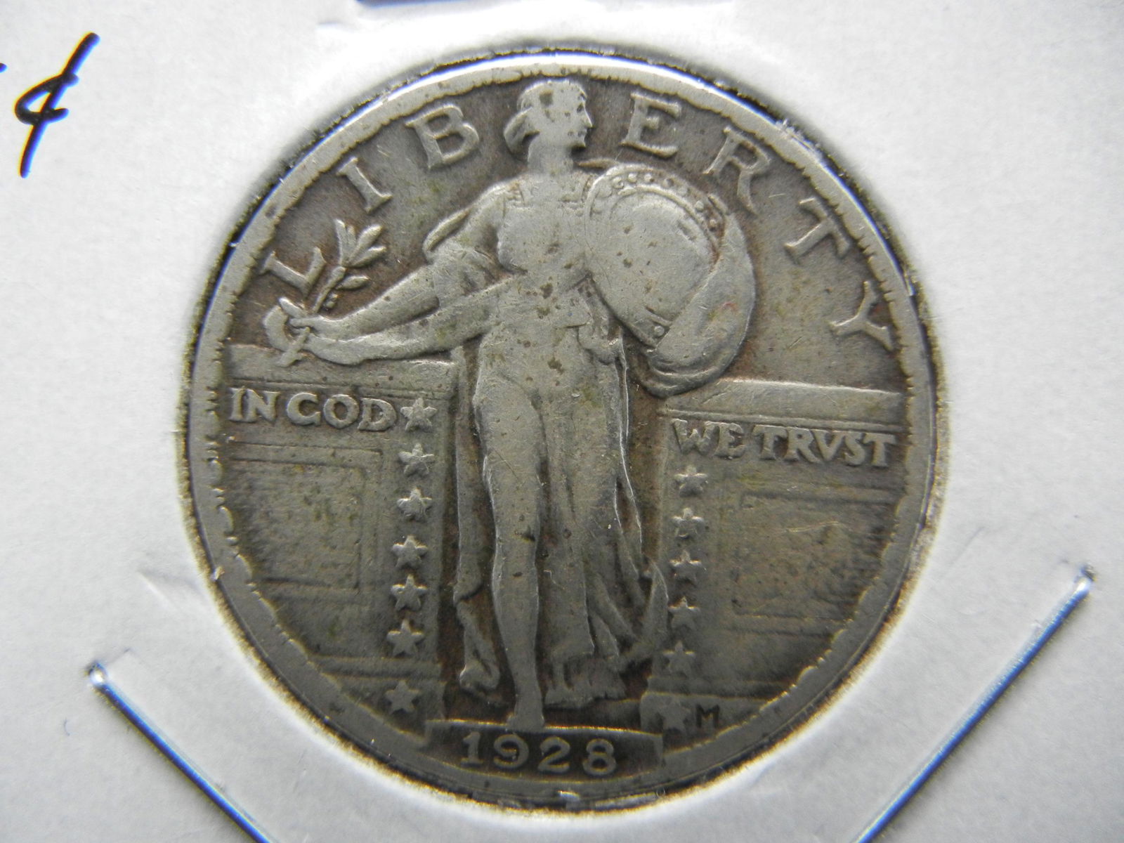 1928 Standing 25c.  XF. (1 of 3)