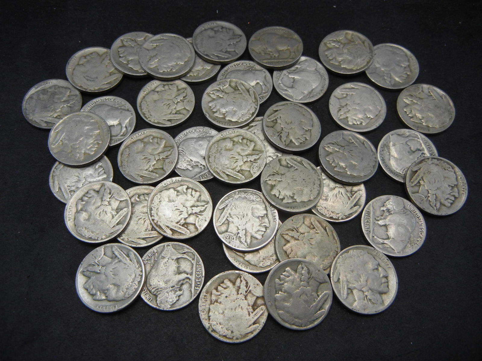 (40) Part date Buffalo Nickels   Many early dated (1 of 4)