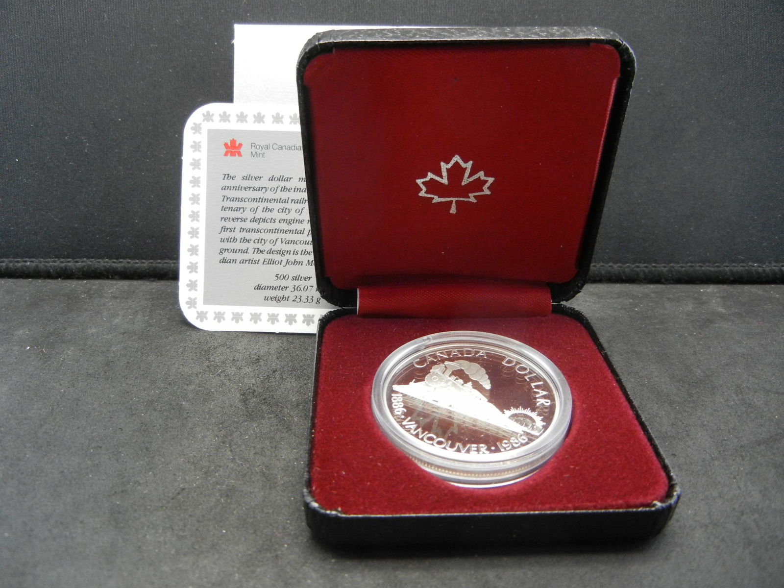 1986 Canada Transcontinental Commemorative Silver (1 of 4)