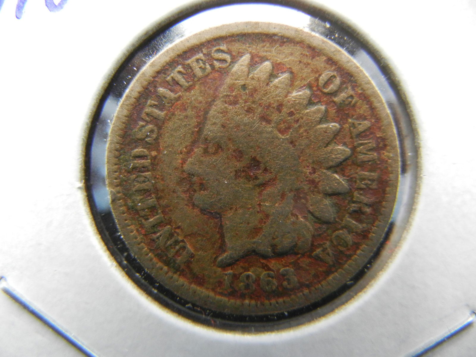 1863 Copper Nickel Indian Cent   Civil War coin     (1 of 3)