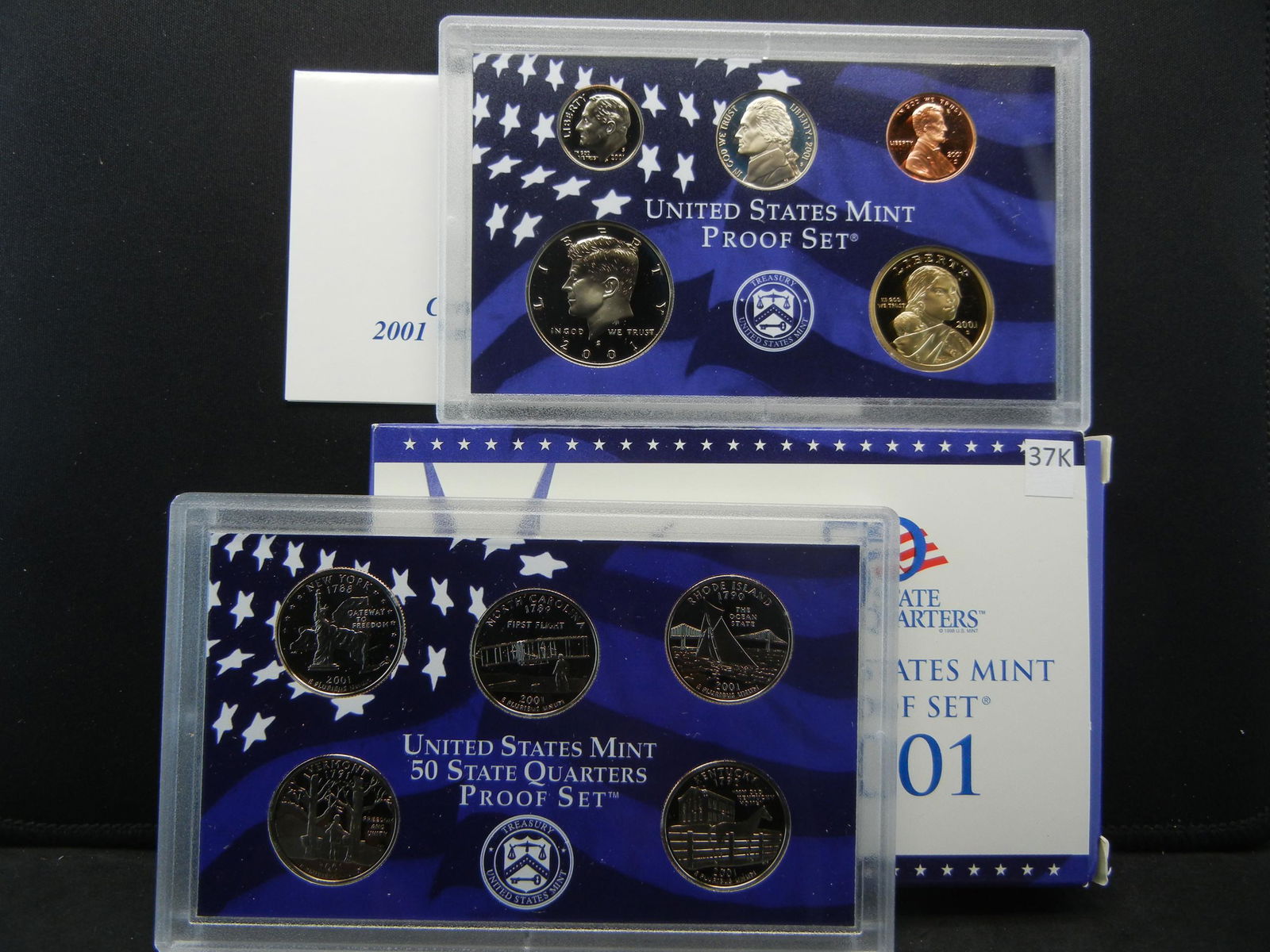 2001 US Mint (10) Coin Proof Set (1 of 7)