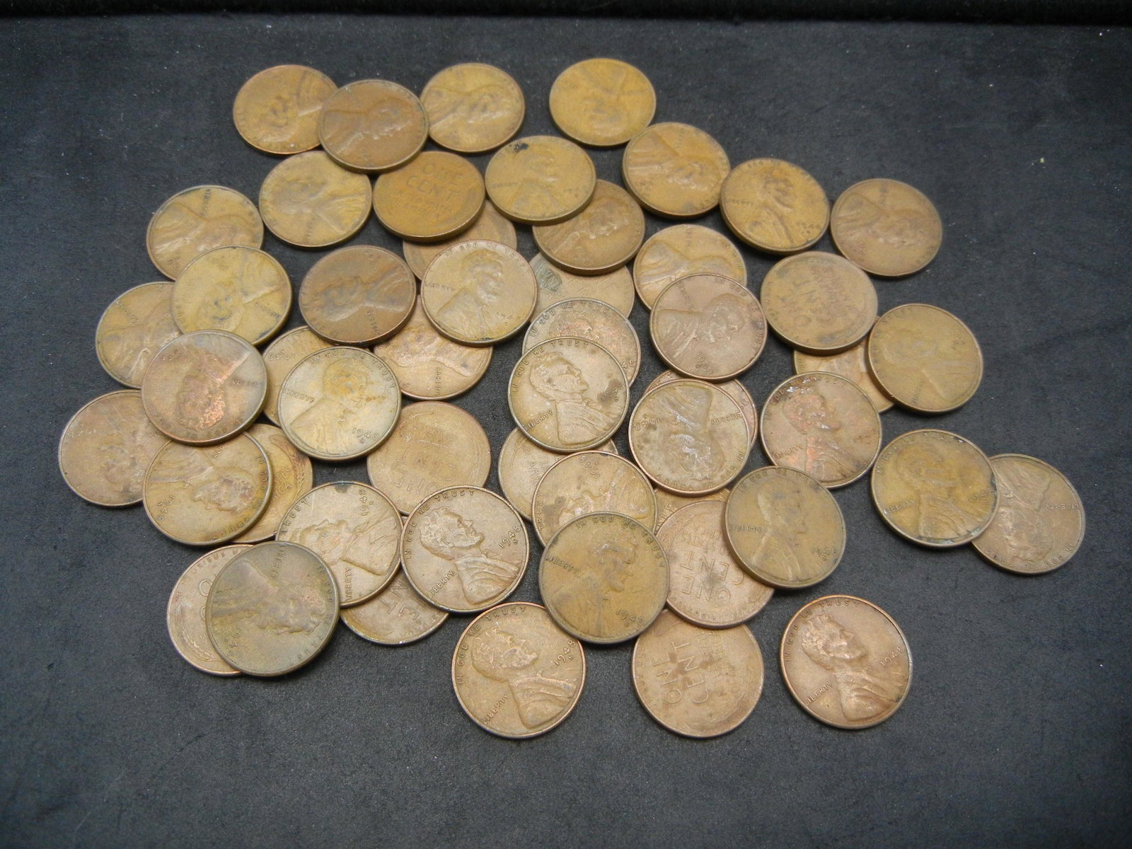 (2) Rolls of circulated wheat cents:  1940-S and (1 of 7)
