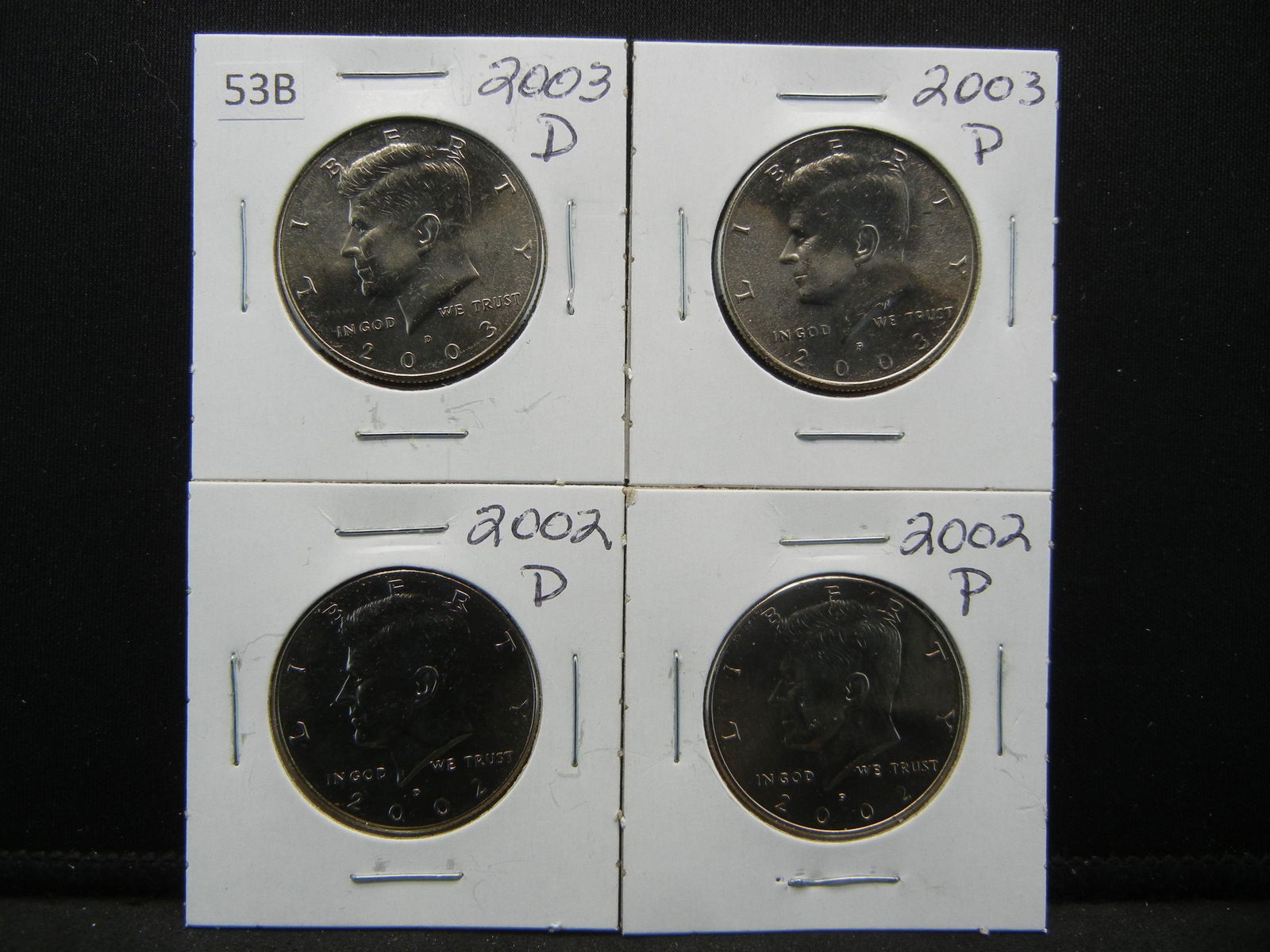 2002 PD 2003 PD Kennedy Half Dollars (1 of 5)